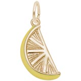 Rembrandt Lemon Slice Charm, 10k Yellow Gold