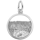 14K White Gold Niagara Falls Charm by Rembrandt Charms