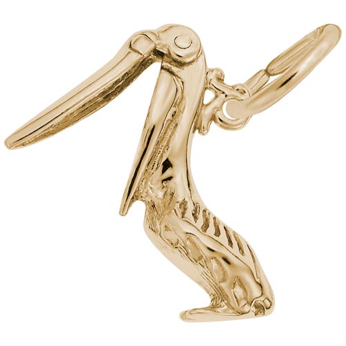 14k Gold Pelican Charm by Rembrandt Charms