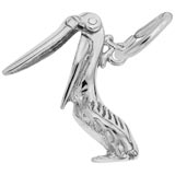 14K White Gold Pelican Charm by Rembrandt Charms