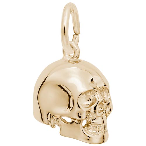 14K Gold Skull Charm by Rembrandt Charms