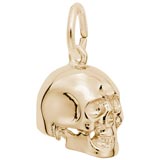 10K Gold Skull Charm by Rembrandt Charms