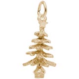 10K Gold Evergreen Tree Charm by Rembrandt Charms