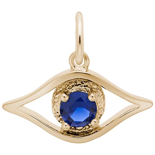 14K Gold Evil Eye Charm by Rembrandt Charms