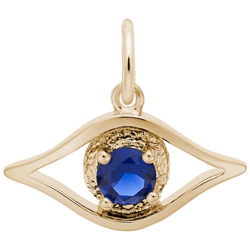 Gold Plate Evil Eye Charm by Rembrandt Charms Gold Plate Evil Eye Charm by Rembrandt Charms