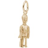 10K Gold British Guard Charm by Rembrandt Charms