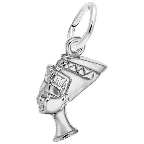 Sterling Silver Queen Nefertiti Charm by Rembrandt Charms