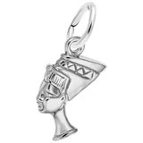 14K White Gold Queen Nefertiti Charm by Rembrandt Charms
