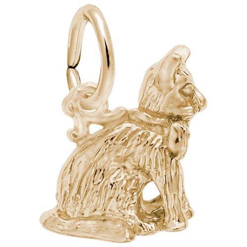 14K Gold Sitting Cat Charm by Rembrandt Charms