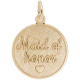 Gold Plate Maid of Honor