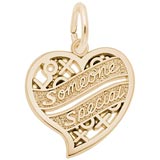14K Gold Someone Special Heart Charm by Rembrandt Charms