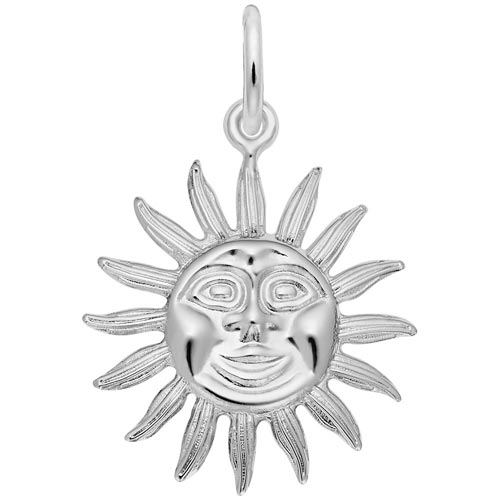 Sterling Silver Sunburst Charm by Rembrandt Charms Sterling Silver Sunburst Charm by Rembrandt Charms