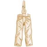 Gold Plated Jeans Charm by Rembrandt Charms