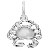 14K White Gold Crab Charm by Rembrandt Charms