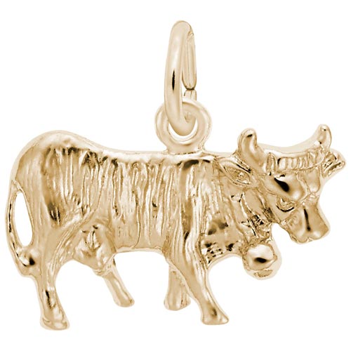 14K Gold Cow Charm by Rembrandt Charms