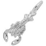 14K White Gold Small Lobster Charm by Rembrandt Charms