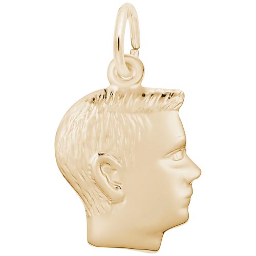 Rembrandt Boy's Head Charm, 14k Yellow Gold Rembrandt Boy's Head Charm, 14k Yellow Gold