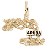 10K Gold Aruba Cypress Tree Charm by Rembrandt Charms