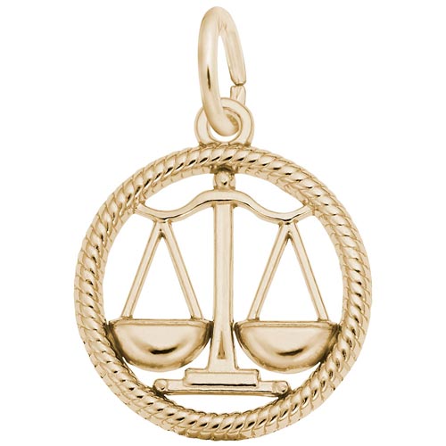 14k Gold Libra Zodiac Charm by Rembrandt Charms 14k Gold Libra Zodiac Charm by Rembrandt Charms