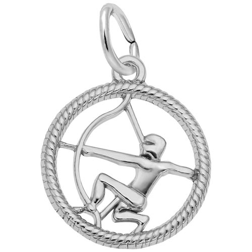 Sterling Silver Sagittarius Zodiac Charm by Rembrandt Charms Sterling Silver Sagittarius Zodiac Charm by Rembrandt Charms