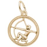 Gold Plated Sagittarius Zodiac Charm by Rembrandt Charms