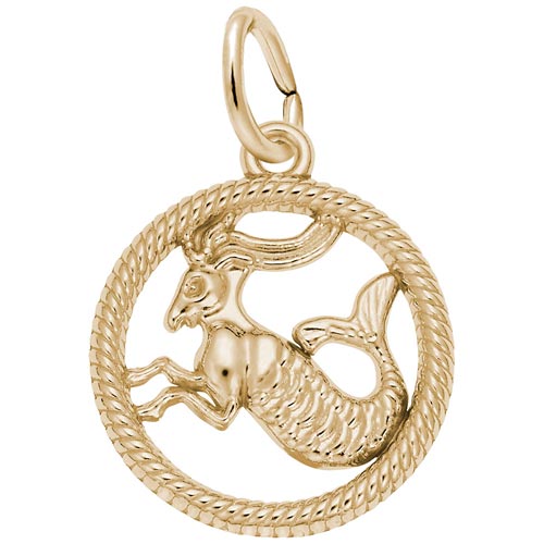 14k Gold Capricorn Zodiac Charm by Rembrandt Charms 14k Gold Capricorn Zodiac Charm by Rembrandt Charms