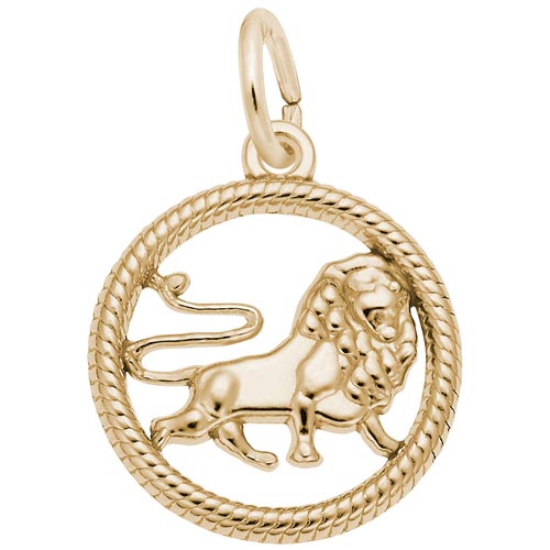Gold Plated Leo Zodiac Charm by Rembrandt Charms Gold Plated Leo Zodiac Charm by Rembrandt Charms