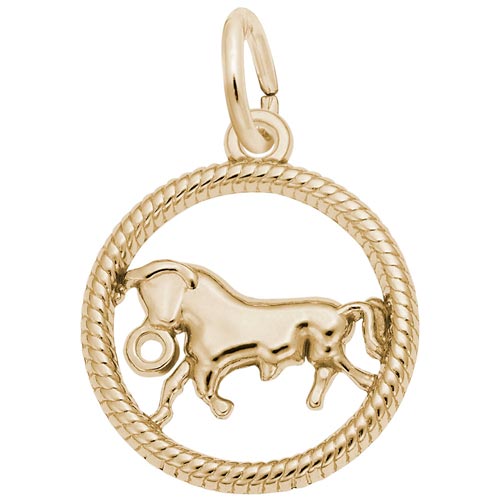 14k Gold Taurus Zodiac Charm by Rembrandt Charms 14k Gold Taurus Zodiac Charm by Rembrandt Charms
