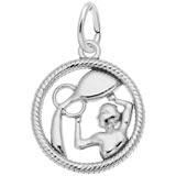 Sterling Silver Aquarius Zodiac Charm by Rembrandt Charms