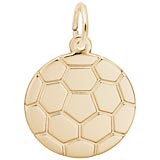 Gold Plated Soccer Ball Charm by Rembrandt Charms