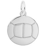 14K White Gold Volleyball Charm by Rembrandt Charms