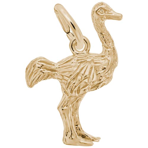 10K Gold Ostrich Charm by Rembrandt Charms