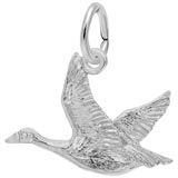 Rembrandt Canada Goose Charm, 14K White Gold