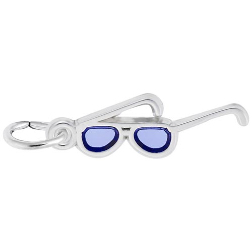 14K White Gold Sunglasses Charm by Rembrandt Charms