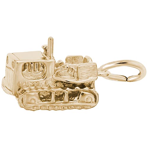 10K Gold Bulldozer Charm by Rembrandt Charms 10K Gold Bulldozer Charm by Rembrandt Charms