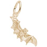 14k Gold Bat Charm by Rembrandt Charms