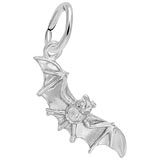 14k White Gold Bat Charm by Rembrandt Charms