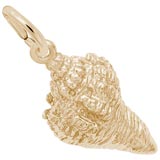 10K Gold Horse Conch Shell Charm by Rembrandt Charms