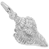 14K White Gold Horse Conch Shell Charm by Rembrandt Charms