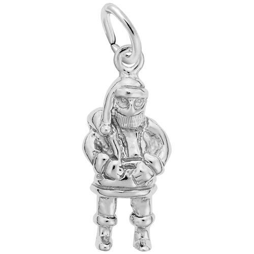 Sterling Silver Santa Clause Charm by Rembrandt Charms Sterling Silver Santa Clause Charm by Rembrandt Charms