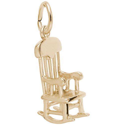 14K Gold Rocking Chair Charm by Rembrandt Charms