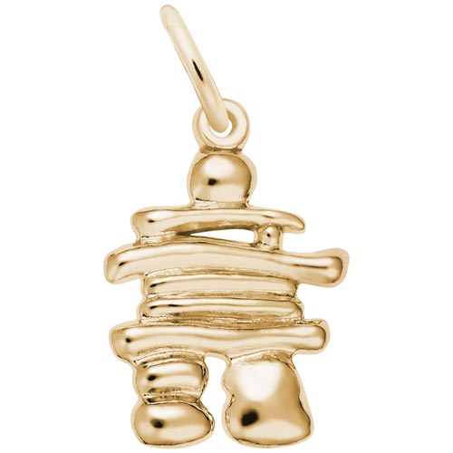 14K Gold Inukshuk Charm by Rembrandt Charms