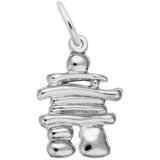 Sterling Silver Inukshuk Charm by Rembrandt Charms