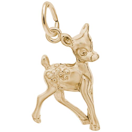 14K Gold Fawn Charm by Rembrandt Charms