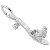 14K White Gold High Heel Shoe Charm by Rembrandt Charms