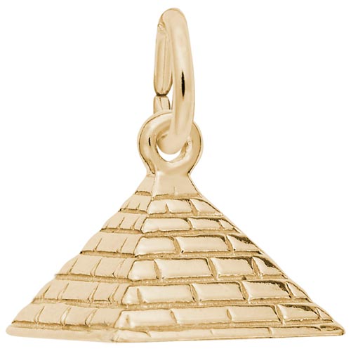 14K Gold Pyramid Charm by Rembrandt Charms