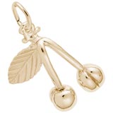 10K Gold Cherries Charm by Rembrandt Charms