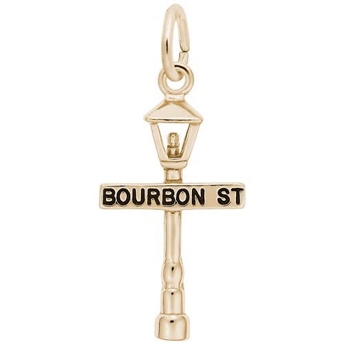 14K Gold Bourbon Street Lamp Charm by Rembrandt Charms 14K Gold Bourbon Street Lamp Charm by Rembrandt Charms