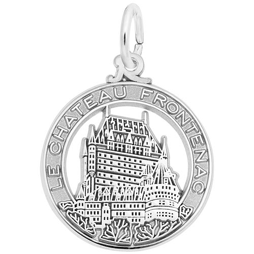 14K White Gold Chateau Frontenac Charm by Rembrandt Charms