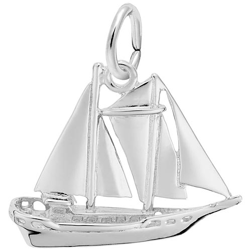 Rembrandt Charms Sailboat Charm with Lobster Clasp 